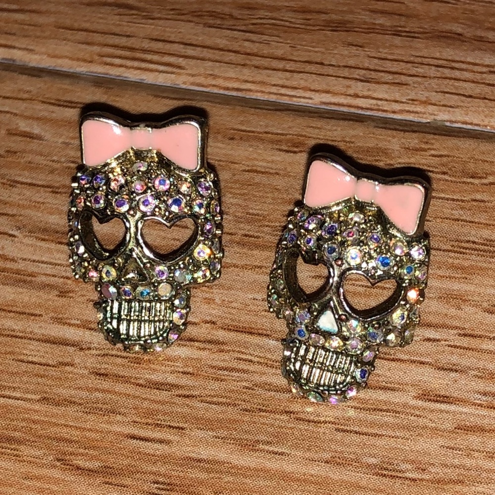 Skull & Bow Earrings
